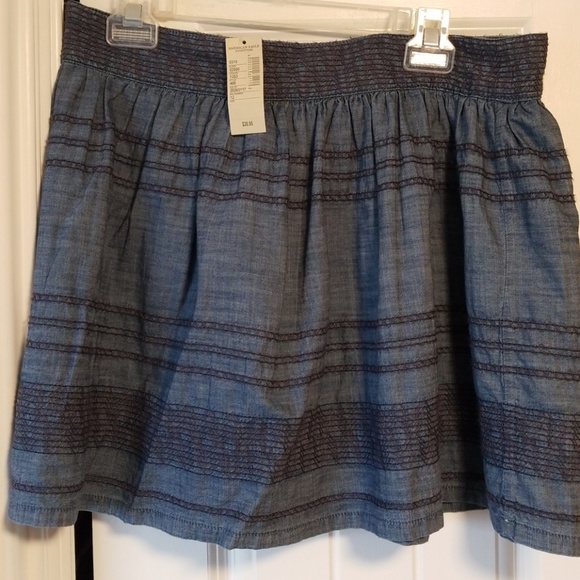Denim embroidered skirt nwt - Picture 1 of 3